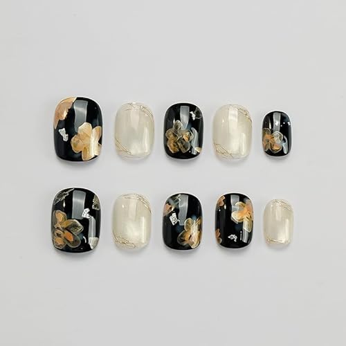 [GLORS] �v���X�I���l�C�� �V���[�g�X�N�G�A�A�u���b�N�S�[���h�t�����[���z���C�g�}�[�u���f�U�C���A�L���b�g�A�C���ʃW�F���l�C���A10������ (Small, SS)