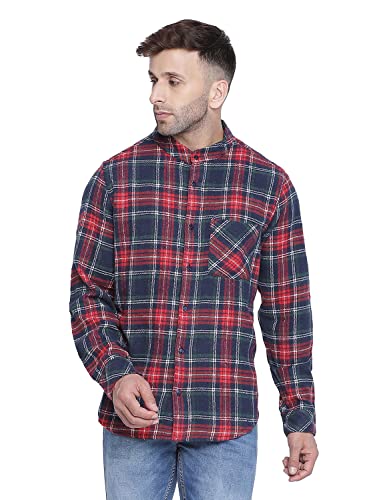 Image of oxolloxo Slassic Black Brush Check Men Shirt