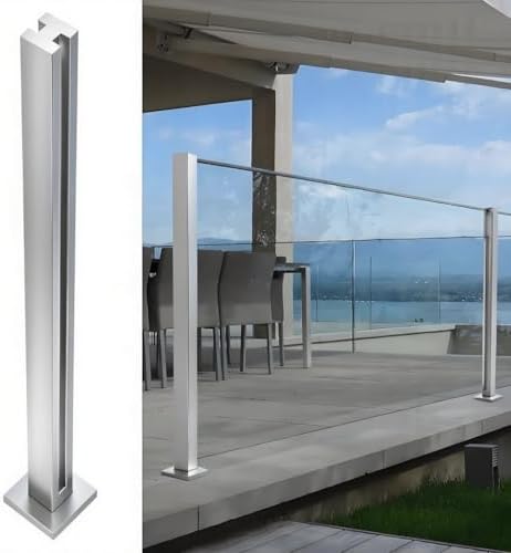 Stainless Steel Glass Balustrade Kit - 304 Indoor/Outdoor Railing Posts ...