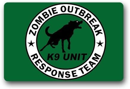 Tommy GTA Custom Machine-washable Door Mat Zombie Outbreak Response Team Doormat 23.6"x15.7"