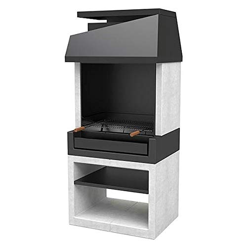 Movelar - Barbacoa De Hormigón Kitaway Otte Blanco Y Negro Hormigón Liso - Blanco En Oferta Barbacoa De Hormigón Kitaway Otte Blanco Y Negro Movelar Hormigón Liso
