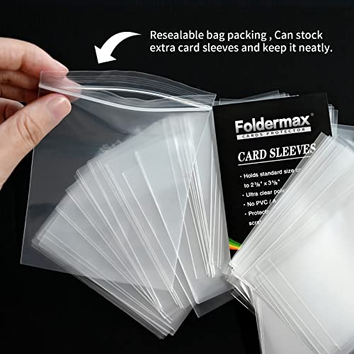 Foldermax PP200 Clear Penny Card Sleeves 200 Count, Plastic Card Protectors Soft Sleeves For Baseball Cards, Game/Trading Cards thumb #3
