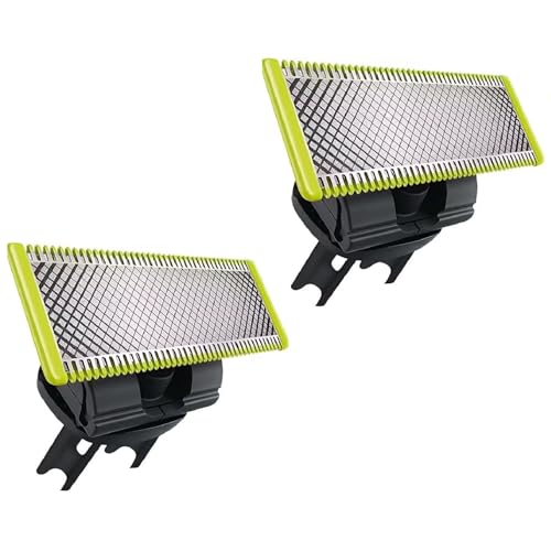 Lames de Rechange compatibles avec les rasoirs Philips OneBlade – Acier Inoxydable, Rasage Précis & Durable – Lot de 2 unités