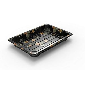 3# Sushi Container Sushi Tray Sushi Plate 6.3 * 4.3-Inch to Go Container With Clear Lid 400 sets 3#