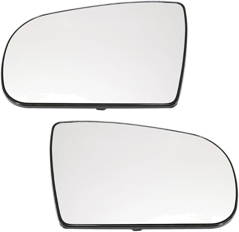 KarParts360 For Mercedes-Benz E320 2000 2001 2002 2003 Mirror Glass Driver And Passenger Side | Pair | Heated | Wagon/Sedan 2000-2002 With Backing Plate MB1324111, MB1325111 | 2108100721, 2108100821