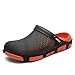 Produktbild HILOTU Herren Clogs Mules Rutschfeste Wasser Schuhe Atmungsaktive Sandalen Hausschuhe Outdoor Strand Dusche Sandalen (Color : Green Red, Größe : 43 EU)