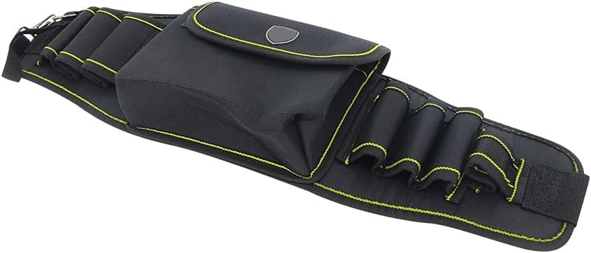 Auniwaig Oxford Canvas Tool Pockets, Fully Adjustable Waterproof & Protective Work Belt,Holding Wrenches Pliers Ratchets Screwdrivers Sockets,Black New Style No64