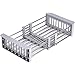 Scolapiatti Retrattile Da Cucina In Acciaio Inox ASEANAO, Regolabile Sopra Lavello, Piccolo 30x22.5 Cm