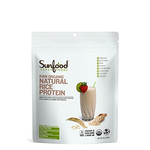 Sunfood Rice Protein, Natural, 8 Ounces, Organic, Raw Sunfood Rice Protein, Natural, 8 Ounces, Organic, Raw