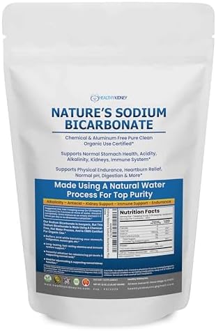 Nature’s Sodium Bicarbonate Organic Use Aluminum Free Baking Soda...