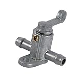 Acxico 1Pcs 5/16' In-Line Straight Fuel Gas Shut Cut Off Valve Switch 8mm Motorcycle ATV Cut Tackle