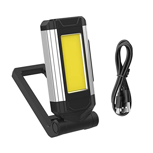 Gadpiparty lumières de garage de travail la table de nuit torche magnétique phare de travail led charging light lampe rechargeable lampe de camping en plein air alliage d'aluminium Silver