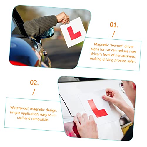 Imanes de coche de aprendizaje CHILDWEET accesorios auto y calcomanías impermeables 6