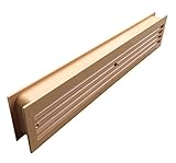 Türlüfter Kunststoff Lüftungsgitter Tür Buche farbig 434 x 76mm