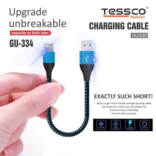 Image of Tessco (GU-334) 25 cm Short Cable for iPhone (IP5)