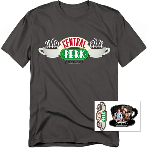 Popfunk Friends TV Central Perk Adult T Shirt & Stickers3