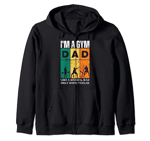 I'm a gym dad like a normal dad only much cooler juego retro Sudadera con Capucha