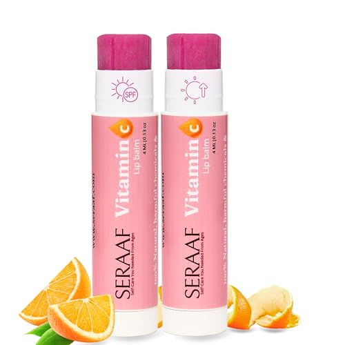 Lip Balm with SPF | Moisturizing Lip Lightening Cream for Dark Lips with Vitamin C & Shea Butter | Unisex Tinted Lip Balm for Men & Women (PAck of 2)