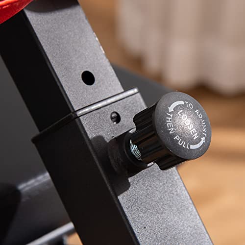 Soozier Adjustable Hyper Extension Dumbbell Weight Bench, Foam Leg Holders, Exercise Abs, Arms, Core, Strength Workout Station For Home Gym, Red #TOP7