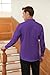 Cromoncent Men's Stylish Business Dress Shirt and Tie Combo,Long Sleeve,Stretchable,Trendy Designs,Breathable,Dark PurpleA,XXL