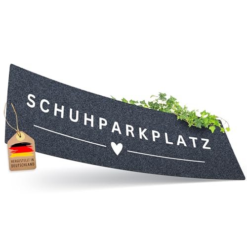 ElbFuchs Schuhparkplatz Fußmatte 120x40cm Grau I Waschbare & rutschfeste Indoor-Schuhmatte & Abtropfmatte I Ideal als Schuhunterlage & Schuhablage I Schmutzfangmatte für Flur & Eingang