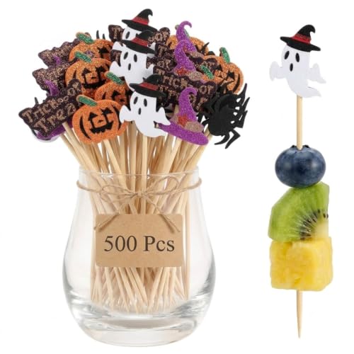 Glitter Halloween Cocktail Picks 500 Pcs, 5 Inch...