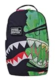 Sprayground Zombie Ooze Shark Central Mochila, 18 x 6 x 11.5 pulgadas, 100 % poliéster, múltiples compartimentos, acolchado ergonómico, correas ajustables