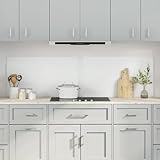 Mokuyard Küchenrückwand 2 Stück Transparent 90 x 50 cm Spritzschutz aus gehärtetem Glas für Herde, mehrere Größen Küchenrückwände für Wände