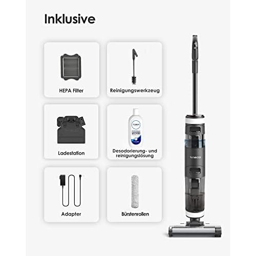 Bild 8 Tineco Floor One S3 Smart Nass Trockensaugerr 3-in-1 Staubsauger mit iLoop Technologie, Dual-Tank-Design | Selbstreinigung LED-Display Wi-Fi, App Steuerung | leicht leise