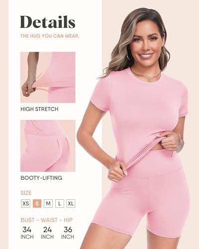 Image of ZOOSIXX Two Piece Workout Sets for Women - Summer Outfits 2 Piece Short Gym Sets Casual Lounge Vacation Matching Clothing