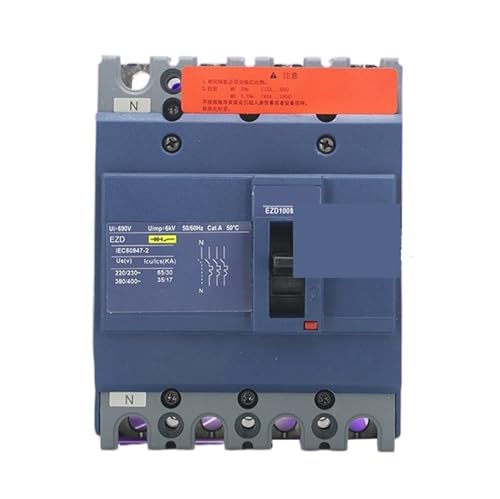 Disyuntor de caja moldeada EZD100M 80A 4P 3T para control de redes