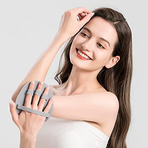 1 Pack Soft Silicone Shower Brush Body Wash Bath Exfoliating Skin Massage Scrubber, Dry Skin Brushing Glove Loofah, Fit For Sensitive And All Kinds Of Skin #TOP1