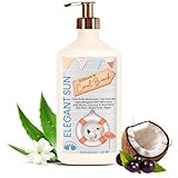 Elegant Sun Coral Beach Daily Moisturizer, Tan Extender Lotion, for After Sun or Tanning Bed, Aloe Vera base, Hypoallergenic, Sensitive Skin, Great for Men and Women, Unisex Fresh Scent