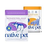 Native Pet WonderGland Anal Gland Treatment (30 Scoops) & Pumpkin Powder for Dogs (30 Scoops) - Prevent Scooting with All-Natural Organic Fiber for Dogs, Digestive & Gut Health Support