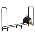 DOEWORKS Firewood Rack 8 FT 1/2 Cord Firewood Storage Rack Heavy Duty Steel Outdoor Log Rack