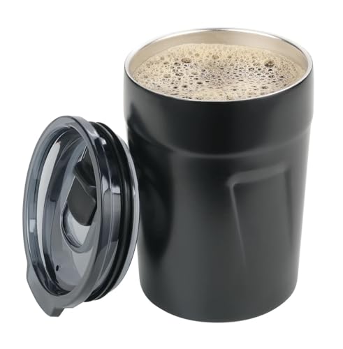 Troika Unisex – Adultos Espresso Doppio Termo, Negro, 1 unidad (1 unidad)