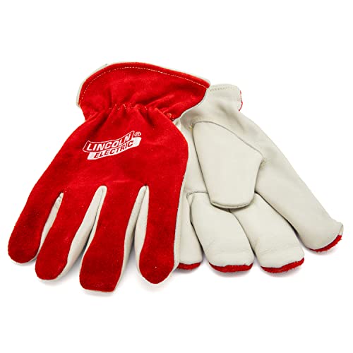 Lincoln Electric Grain Leather And Split Cowhide Metal Working Glove - Large #TOP2