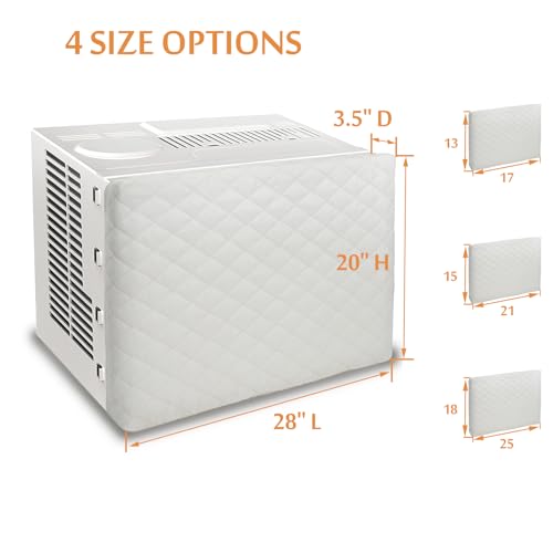 Foozet Indoor Air Conditioner Cover Double Insulation, Large Beige