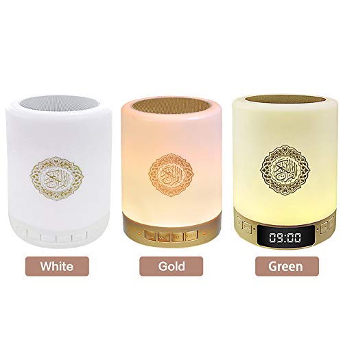 DASNTERED Bluetooth Speaker Koran Luidspreker, Afstandsbediening Draadloze Koran Touch LED Lamp Verstelbare Bluetooth… - Image 4