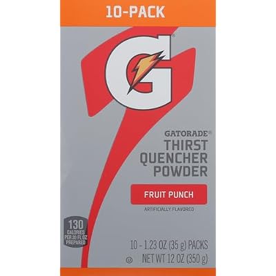 Gatorade G Powder 10ct Punch ، فواكه مختلطة ، 10 Count