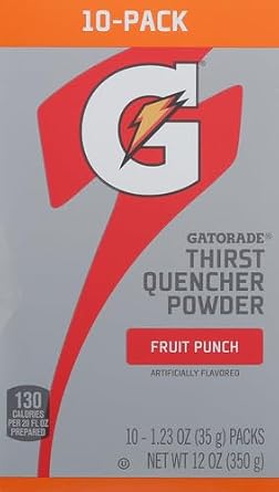 Gatorade G Powder 10ct Punch, Mixed Fruit, 10 Count