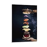 BLUDUG Restaurant Decor Poster Hamburg Creative Art Photography Poster Canvas Painting Posters And P