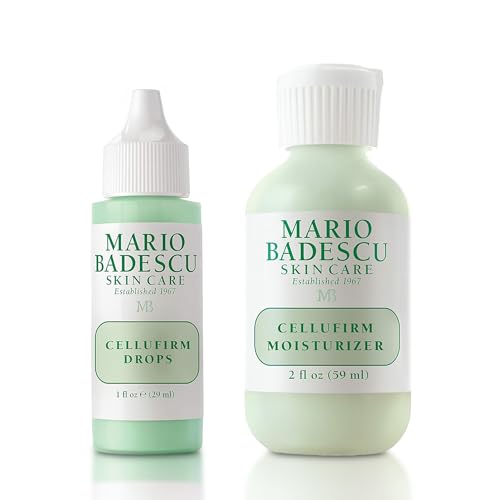 Mario Badescu Cellufirm Anti Aging Duo - Cellufirm Drops & Moisturizer - Protein-Enriched Skin Care...