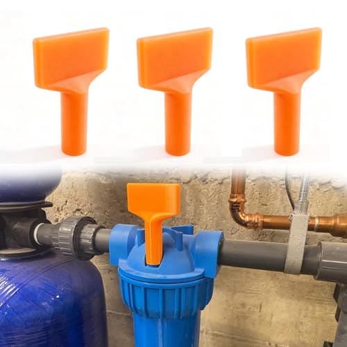 Bleeder Valve Tool Compatible with Aquasana Whole House Water Filter Housings - 3 Pcs Pressure Relief Opener for Cartridge Changes (black)