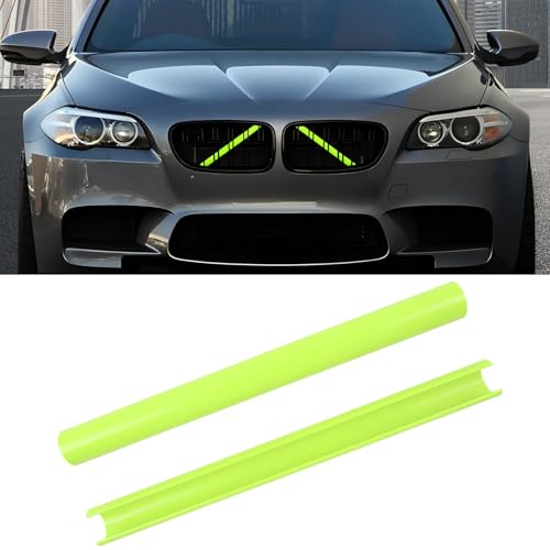 Image of V Brace Wrap Covers Compatible with BMW Grille Inserts StripesWrap | Green Grill Inserts Compatible with BMW 5 Series F10 /6 Series F06 /7 Series F01 /X1 F48 / X2 F39 F13 Accessories