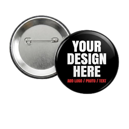 Bulk Custom Pins Design Your Own Text Name Photo Logo Personalized Round Pinback Buttons Custom Gifts Tinplate 1.2