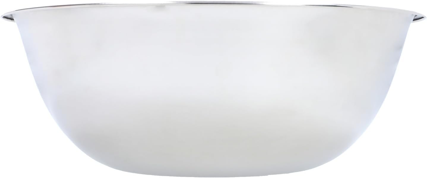 Chef Aid Stainless Steel Mixing Bowl, Food Safe and The Perfect Tool for Food Preparation and Serving Freshly Produced Food, 8 Litre Capacity and 36cm Diameter, Dishwasher, Fridge and Freezer Safe