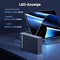 UGREEN 40Gbps Festplatten Dockingstation,NVMe Dual Bay und Offline-Klonen – Ansicht 9