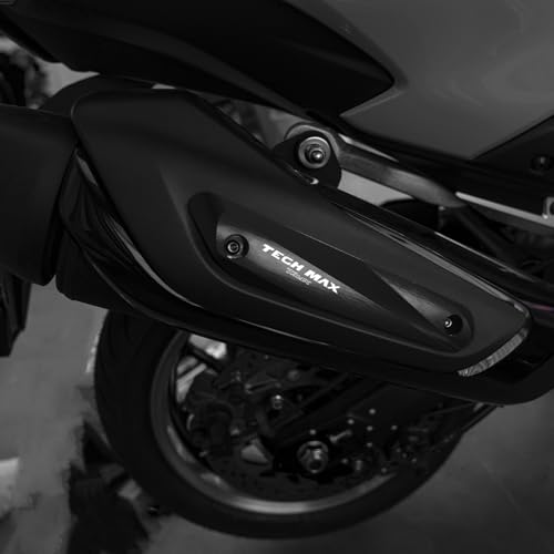 Protector de escape CNC para T-max 560 y 530 de 2017 a 2026 en color negro 4