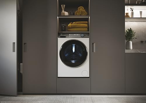 Haier I-Pro Serie 7 Plus, Lavatrice a carica frontale 8 KG, Libera Installazione, Classe A-25%, 1400 giri, Opzione Vapore, 14 programmi, App hOn, Smart Dosing, AxLxP 85x60x53 cm, Bianca - HW80-B14979T - Immagine 3